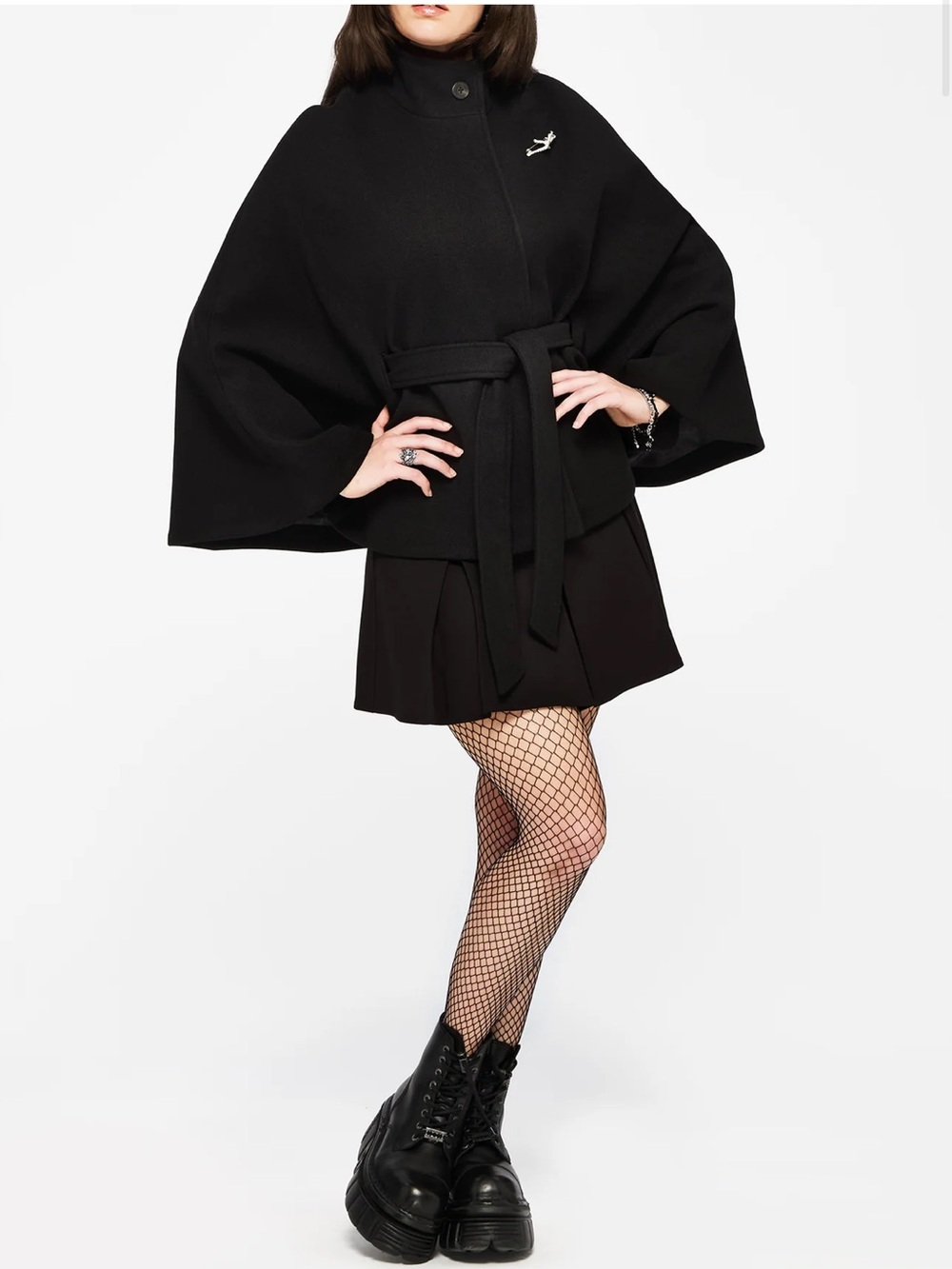 NWT Disturbia Althea Pin Detail Cape size US S